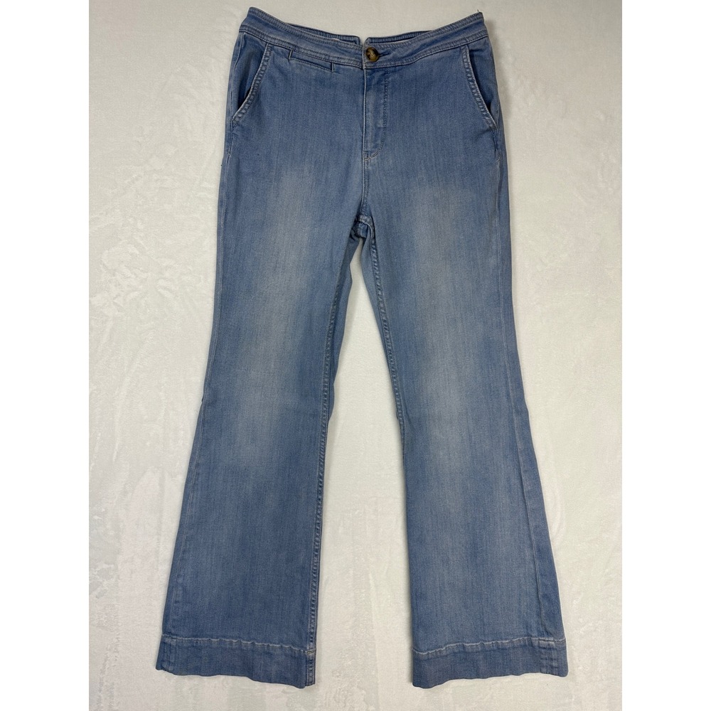 Pilcro and the Letterpress High Rise Bootcut Trouser Jeans Light Wash Size 29x31 - Picture 4 of 16